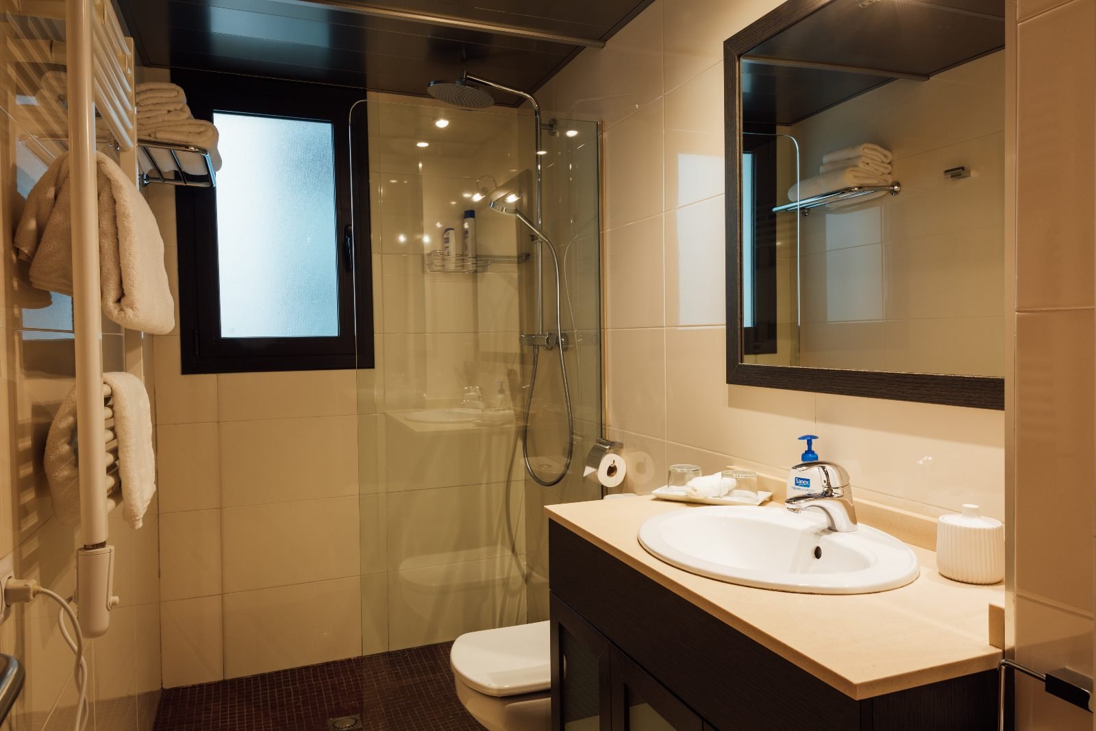 Full bathroom with shower